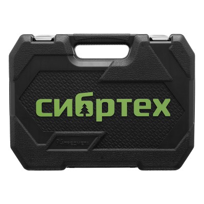 Набор инструментов, 1/2", 1/4", пластиковый кейс 89 предметов Сибртех