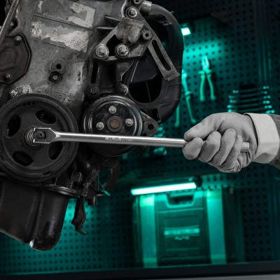 Набор торцевых головок с трещоткой 1/2", 24 предмета Stels