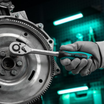 Набор торцевых головок с трещоткой, 1/2" и 1/4", 68 предметов Stels