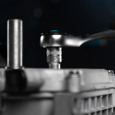 Набор торцевых головок, трещотка 120 зубьев, 1/2", 1/4", CrV, 41 предмет Gross Набор торцевых головок, трещотка 120 зубьев, 1/2", 1/4", CrV, 41 предмет Gross