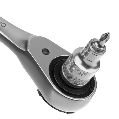 Набор торцевых головок, трещотка 120 зубьев, 1/2", 1/4", CrV, 41 предмет Gross Набор торцевых головок, трещотка 120 зубьев, 1/2", 1/4", CrV, 41 предмет Gross