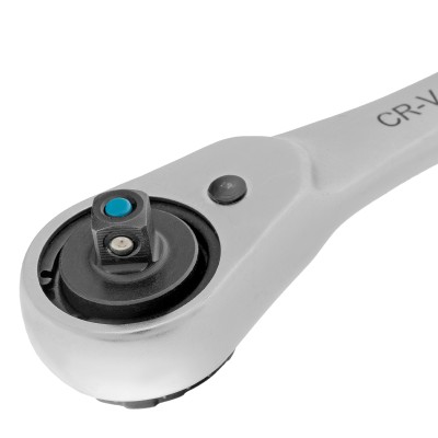 Набор торцевых головок, трещотка 120 зубьев, 1/4", CrV, 12 предметов Gross Набор торцевых головок, трещотка 120 зубьев, 1/4", CrV, 12 предметов Gross