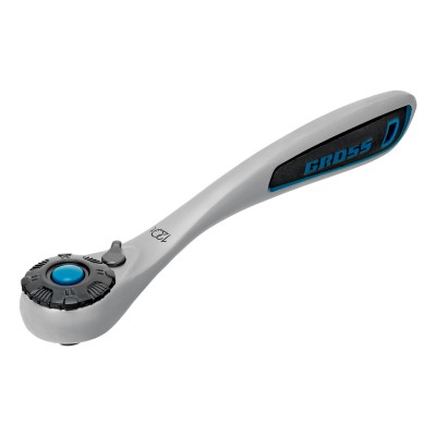 Набор торцевых головок, трещотка 120 зубьев, 1/4", CrV, 12 предметов Gross Набор торцевых головок, трещотка 120 зубьев, 1/4", CrV, 12 предметов Gross