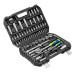 Набор инструментов, 1/2", 1/4", пластиковый кейс, 94 предмета// Сибртех