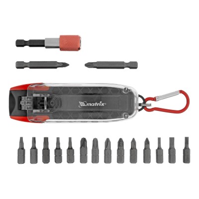 Многофункциональный набор бит, CrV, 18 шт Matrix Многофункциональный набор бит, CrV, 18 шт Matrix
