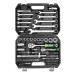 Набор инструментов, 1/2", 1/4", пластиковый кейс, 82 предмета Сибртех