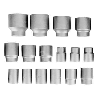 Набор торцевых головок 3/4", головки 19 х 50 мм, 20 предметов, в метал. боксе Matrix Набор торцевых головок 3/4", головки 19 х 50 мм, 20 предметов, в метал. боксе Matrix