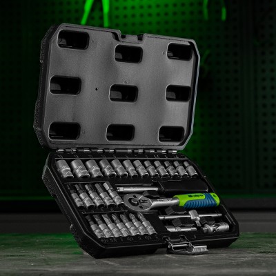 Набор инструментов, 1/4", пластиковый кейс, 29 предметов Сибртех