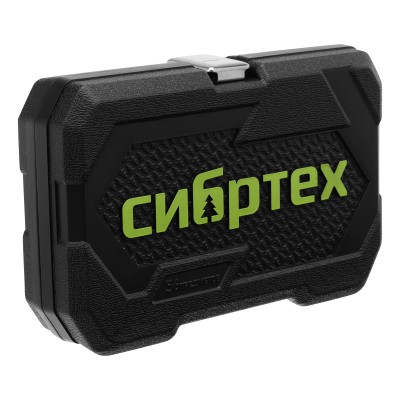 Набор инструментов, 1/4", пластиковый кейс 56 предметов Сибртех