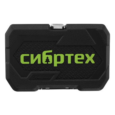 Набор инструментов, 1/4", пластиковый кейс 56 предметов Сибртех