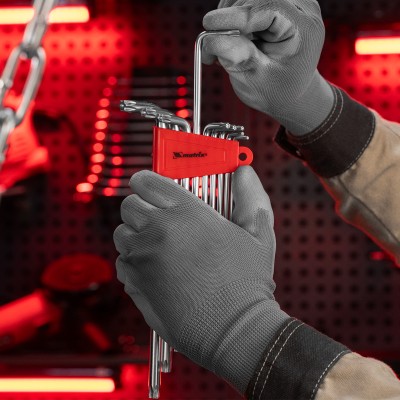 Набор ключей имбусовых Torx , 9 шт, T10-T50, CrV, экстра-длинные с сатинированным покрытием Matrix Набор ключей имбусовых Torx , 9 шт, T10-T50, CrV, экстра-длинные с сатинированным покрытием Matrix