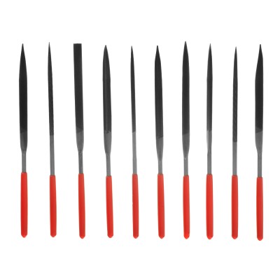 Набор надфилей, 160 х 4 мм, 10 шт, обрезиненные рукоятки Matrix