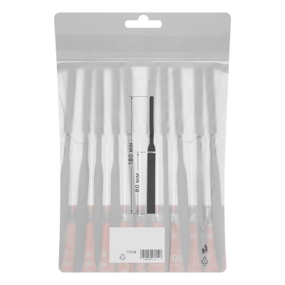 Набор надфилей, 180 х 5 мм, 10 шт, пластиковые рукоятки Matrix Набор надфилей, 180 х 5 мм, 10 шт, пластиковые рукоятки Matrix