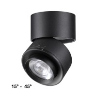 358946 OVER NT22 362 черный Светильник накладной светодиодный IP20 LED 4000К 18W 220V EDDY
