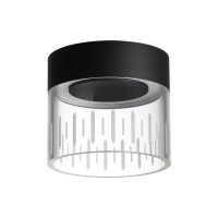 359002 OVER NT23 332 черный Светильник накладной светодиодный IP20 LED 4000K 10W 85-265V AURA