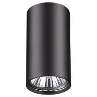 370420 OVER NT19 429 черный Накладной светильник IP20 GU10 50W 220V PIPE