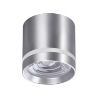 358493 OVER NT20 394 серебро Светильник накладной IP20 LED 4000K 12W 220V ARUM