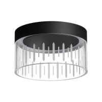 359004 OVER NT23 334 черный Светильник накладной светодиодный IP20 LED 4000K 18W 85-265V AURA