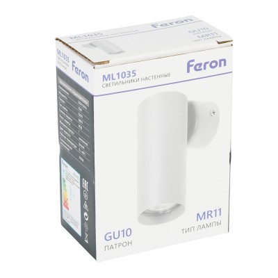 Светильник Feron ML1035 настенный под лампу GU10, черный 51931