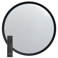 Светодиодный управляемый светильник Feron AL6240 “Simple matte” тарелка 80W 3000К-6500K черный 48073 Светодиодный управляемый светильник Feron AL6240 “Simple matte” тарелка 80W 3000К-6500K черный 48073