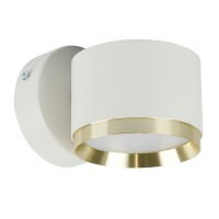 Светильник настенный Feron HL4598 Barrel DUET 12W, 230V,GX53, белый + золото IP20 52020