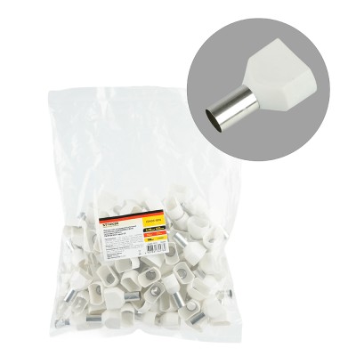 LD406-1614 Наконечник штыревой втулочный изолированный НШВИ(2) 16-14 (упаковка 100 шт) 50394