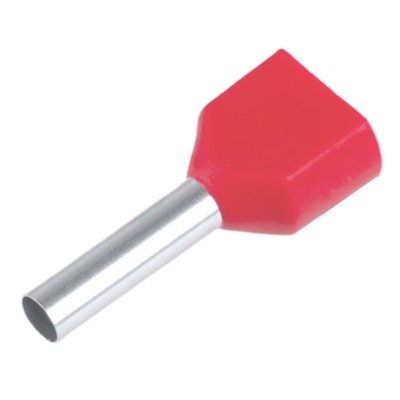 LD406-1008 Наконечник штыревой втулочный изолированный НШВИ(2) 1,0-8 (упаковка 100 шт) 50385