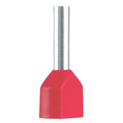 LD406-1008 Наконечник штыревой втулочный изолированный НШВИ(2) 1,0-8 (упаковка 100 шт) 50385