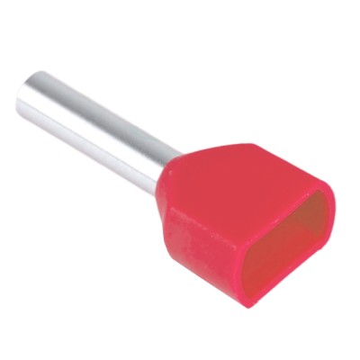 LD406-1008 Наконечник штыревой втулочный изолированный НШВИ(2) 1,0-8 (упаковка 100 шт) 50385