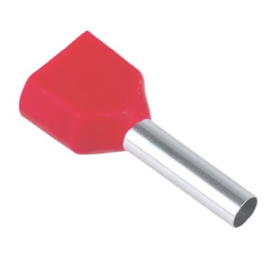 LD406-1008 Наконечник штыревой втулочный изолированный НШВИ(2) 1,0-8 (упаковка 100 шт) 50385