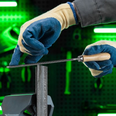 Напильник плоский, 200 мм, деревянная ручка Сибртех