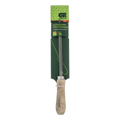 Напильник трехгранный, 150 мм, деревянная ручка Сибртех