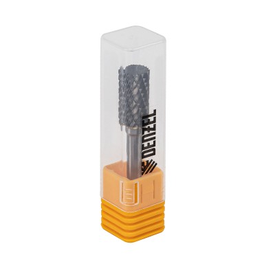 Борфреза по металлу твердосплавная, цилиндрическая, тип-А, 10 мм Denzel