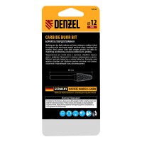 Борфреза по металлу твердосплавная, параболическая, тип-F, 12 мм Denzel