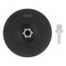 Тарелка опорная для дрели и УШМ с липучкой, 115 мм, твердая, с адаптером c М14 на d8 Denzel
