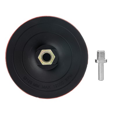 Насадка для дрели и УШМ с липучкой, 125 мм, твердая Matrix Насадка для дрели и УШМ с липучкой, 125 мм, твердая Matrix