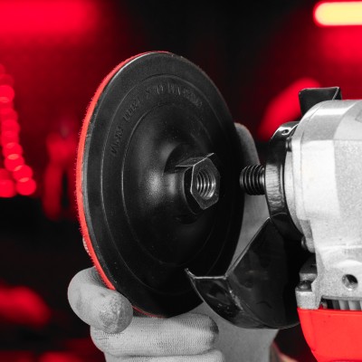 Насадка для дрели и УШМ с липучкой, 125 мм, твердая Matrix