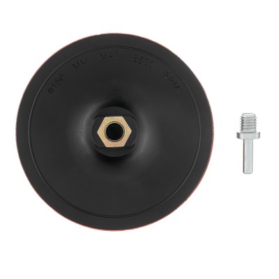 Насадка для дрели и УШМ с липучкой, 150 мм, твердая Matrix Насадка для дрели и УШМ с липучкой, 150 мм, твердая Matrix