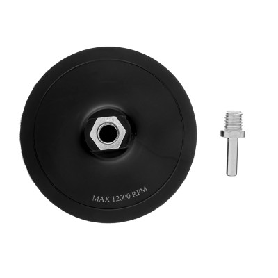 Насадка для дрели и УШМ с липучкой, 125 мм, усиленная (TPU) Matrix Насадка для дрели и УШМ с липучкой, 125 мм, усиленная (TPU) Matrix