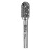 Борфреза по металлу твердосплавная, цилиндрическая закругленная, тип-С, 10 мм Denzel