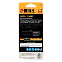 Борфреза по металлу твердосплавная, цилиндрическая закругленная, тип-С, 12 мм Denzel