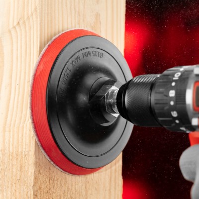 Насадка для дрели и УШМ с липучкой, 115 мм Matrix