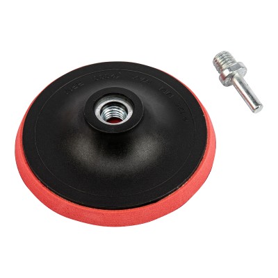 Насадка для дрели и УШМ с липучкой, 125 мм, с адаптером c М14 на d8 Сибртех Насадка для дрели и УШМ с липучкой, 125 мм, с адаптером c М14 на d8 Сибртех