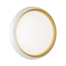 7650/DL PALE SN 86 Светильник пластик/белый/золотой LED 48Вт 4000К D380 IP43 TOFIQ WHITE SONEX