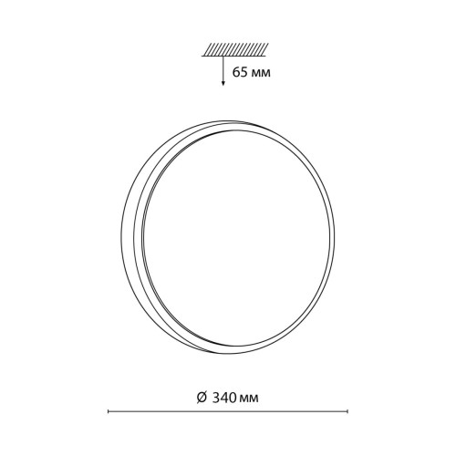 7628/CL PALE SN 118 Светильник пластик/белый/беленый под дерево LED 30Вт 4000К D340 IP43 LOSTA SONEX