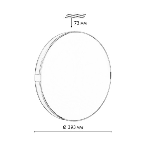 7676/DL COLOR SN 82 Светильник пластик/золотистый LED 48Вт 4000K D393 IP43 OTIGA WHITE SONEX