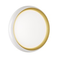 7650/DL PALE SN 141 Светильник пластик/белый/золотой LED 48Вт 4000К D380 IP43 TOFIQ WHITE