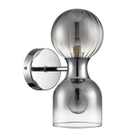 8114/2W MODERNI LN25 142 хром/дымчатый, металл/стекло Бра G9 30W + E14 40W 220V TAUNA 8114/2W MODERNI LN25 142 хром/дымчатый, металл/стекло Бра G9 30W + E14 40W 220V TAUNA