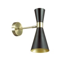 3662/1W MODERNI LN18 180 античная бронза/матовый черный Бра E14 60W 220V QUINN 3662/1W MODERNI LN18 180 античная бронза/матовый черный Бра E14 60W 220V QUINN