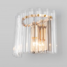 Настенный светильник со стеклянным плафоном 373/1 золото Bogate's